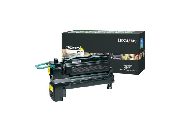 Toner LEXMARK C792X1YG 20K gul 